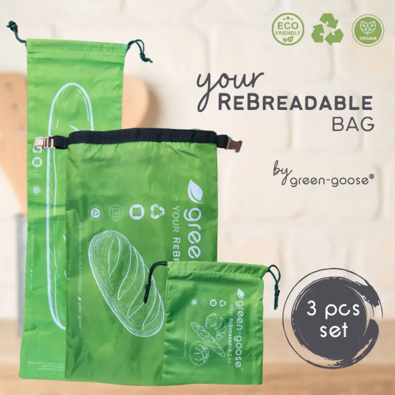 Green Goose Herbruikbare broodzak set – 3 stuks, foto 6