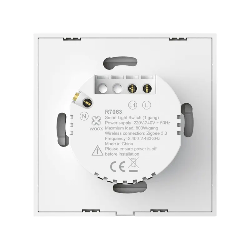 WOOX Slimme Wifi inbouwschakelaar – Lichtschakelaar – Bediening via de APP – R7063, foto 3