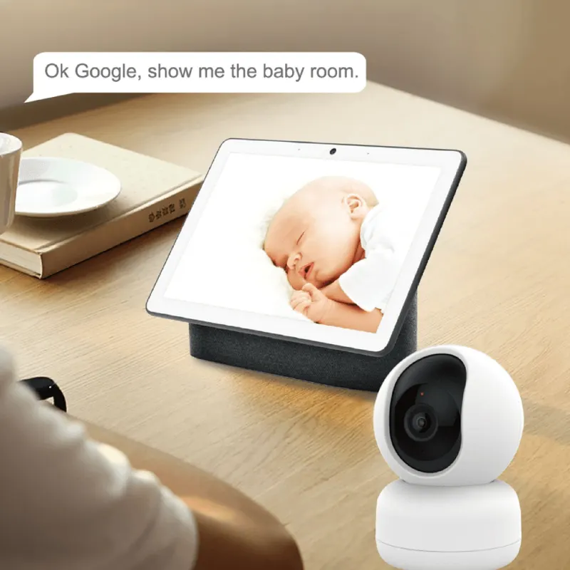 WOOX Full HD Compacte slimme beveiligingscamera voor binnen – 360 graden draaihoek – 1080P – R4040 – Wit, foto 3