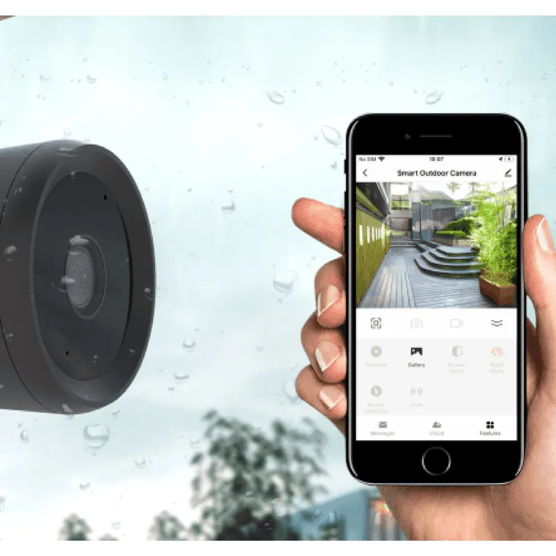 WOOX Full HD Compacte slimme beveiligingscamera voor buiten – Bewegingsdetectie – 1080P – R9044 – Zwart, foto 3