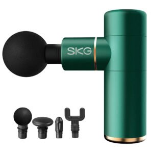 SKG - Draadloze Massage Gun – Compact design - 4 Koppen en 4 Snelheden - F3-EN - Groen