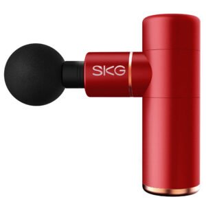 SKG – Draadloze Massage Gun – Compact design – 4 Koppen en 4 Snelheden – F3-EN – Rood
