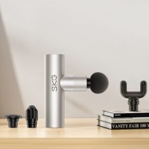 SKG – Draadloze Massage Gun – 4 Koppen en 4 Snelheidsniveaus – F3 Lite – Grijs