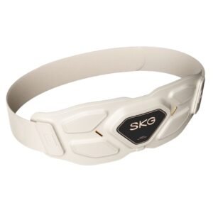 SKG – Draadloze Taille- & Rugmassager – met Vibratie, Pulse, Rood‑licht‑Warmte & App‑besturing – W9-Pro – Wit