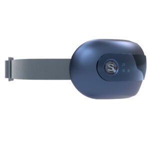 SKG – Draadloze oogmassager met kijkvenster – Luchtcompressie & warmte – E3-Pro – Blauw