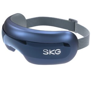 SKG - Draadloze oogmassager met kijkvenster - Luchtcompressie & warmte - E3-Pro - Blauw