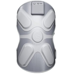 SKG – Draadloze kniemassager – Vibratie, warmte en Stemfeedback – W3-Pro – Grijs