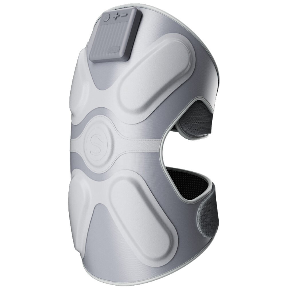 SKG - Draadloze kniemassager - Vibratie, warmte en Stemfeedback - W3-Pro - Grijs