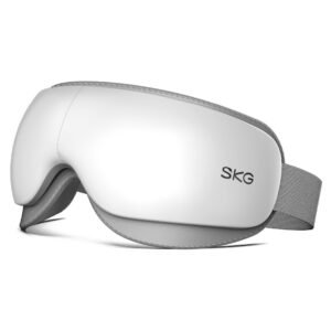 SKG - Draadloze oogmassasager - 3 Warmtestanden, 3 Modi & Bluetooth - ES500 - Wit