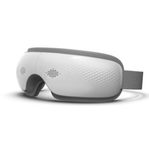 SKG - Draadloze oogmassasager - 5 Modes Compressie + Warmte & Bluetooth - ES300 - Wit