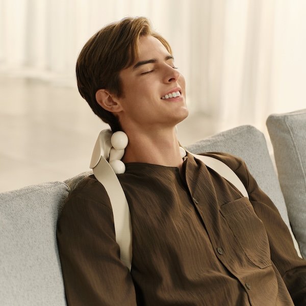 SKG - Draadloze Nek- & Schoudermassager met warmte en 360 graden rolmassage - HS500-2 - Wit - Afbeelding 10