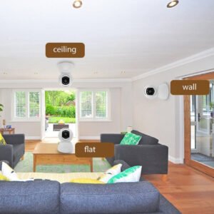 Woox – Full HD Compacte slimme beveiligingscamera voor binnen – 360 graden draaihoek – 1080P – R4040 – Wit