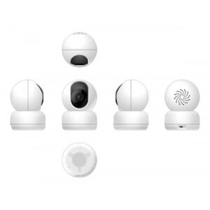 Woox – Full HD Compacte slimme beveiligingscamera voor binnen – 360 graden draaihoek – 1080P – R4040 – Wit