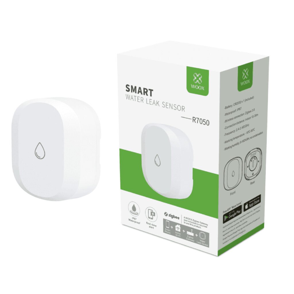 Woox - Slimme sensor voor water - Meldingen op je telefoon - R7050