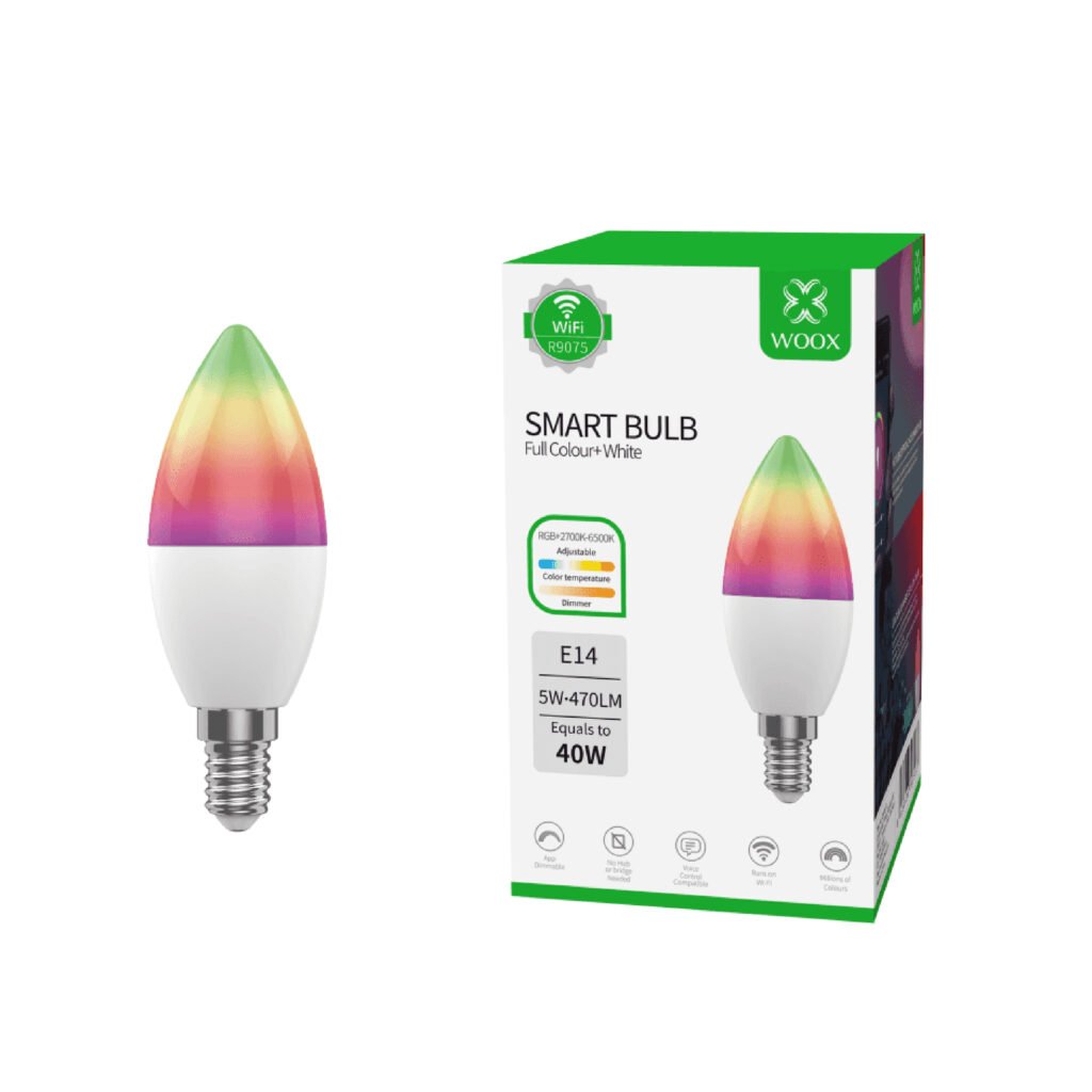 Woox - Slimme WIFI LED lamp - Lichtpeer E14 - 40W - R9075
