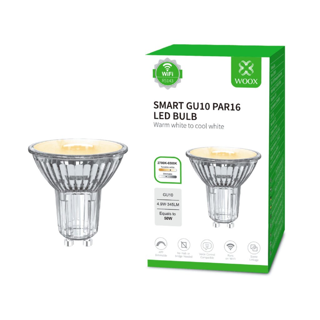 Woox - Slimme WIFI  LED spot GU10 - Lichtpeer - R5143
