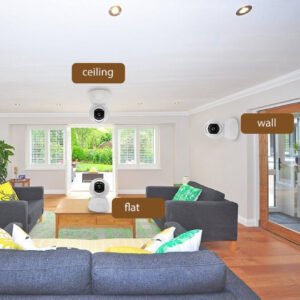 Woox – Full HD Compacte slimme beveiligingscamera voor binnen – 360 graden draaihoek – 1080P – R4040 – Zwart