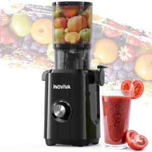 Inoviva – Slow Juicer – Volledig Sap uit Fruit en Groenten – Met cold press technologie