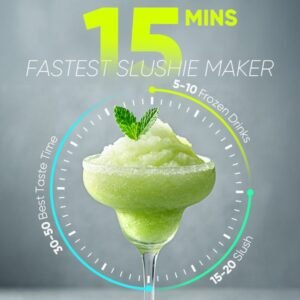 Inoviva – Smart Slushie machine – S1.2 Classic – Slush puppy maker en ijsmachine – 2 Liter – 5 Programma’s en zelfreiniging